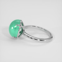 8.43 Ct. Bluish Green Paraiba Tourmaline Ring, Platinum 950 4