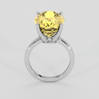 9.16 Ct. Yellow Citrine Ring, Platinum 950 3