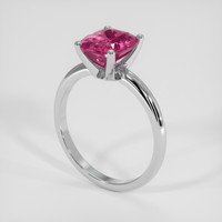 3.19 Ct. Pink Sapphire Ring, Platinum 950 2