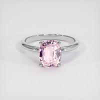 3.07 Ct. Pink Sapphire Ring, Platinum 950 1