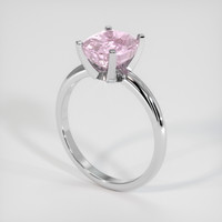 3.07 Ct. Pink Sapphire Ring, Platinum 950 2
