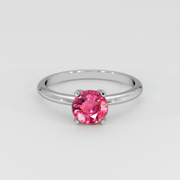 1.07 Ct. Padparadscha Sapphire Ring, Platinum 950 1