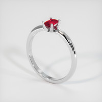 0.63 Ct. Ruby Ring, Platinum 950 2