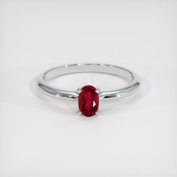 0.59 Ct. Ruby Ring, Platinum 950 1