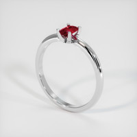 0.59 Ct. Ruby Ring, Platinum 950 2