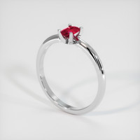 0.69 Ct. Ruby Ring, Platinum 950 2