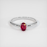 0.43 Ct. Ruby Ring, Platinum 950 1