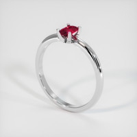 0.43 Ct. Ruby Ring, Platinum 950 2