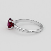 1.02 Ct. Purplish Red Ruby Ring, Platinum 950 4