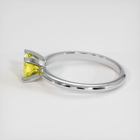 0.60 Ct. Yellow Sapphire Ring, Platinum 950 4