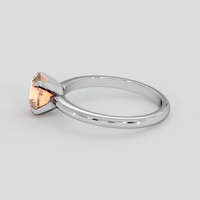 1.36 Ct. Padparadscha Sapphire Ring, Platinum 950 4