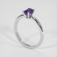 1.30 Ct. Purple Sapphire Ring, Platinum 950 2