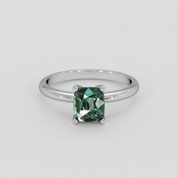 1.62 Ct. Green Sapphire Ring, Platinum 950 1