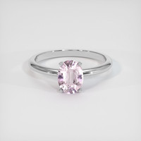 1.36 Ct. Pink Sapphire Ring, Platinum 950 1