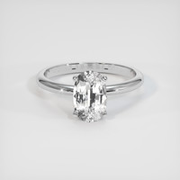 1.77 Ct. White Sapphire Ring, Platinum 950 1