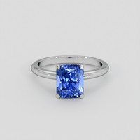 3.11 Ct. Blue Sapphire Ring, Platinum 950 1