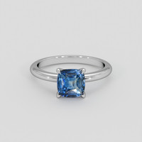 2.04 Ct. Blue Sapphire Ring, Platinum 950 1