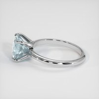 2.86 Ct. Bluish Green Sapphire Ring, Platinum 950 4