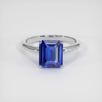 3.07 Ct. Blue Sapphire Ring, Platinum 950 1
