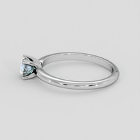 0.67 Ct. Greenish Blue Sapphire Ring, Platinum 950 4