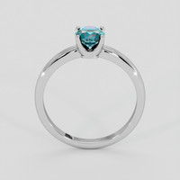 0.81 Ct. Bluish Green Sapphire Ring, Platinum 950 3