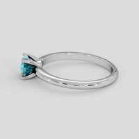 0.81 Ct. Bluish Green Sapphire Ring, Platinum 950 4