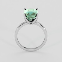 5.04 Ct. Bluish Green Sapphire Ring, Platinum 950 3