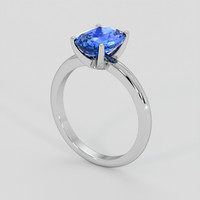 2.62 Ct. Blue Sapphire Ring, Platinum 950 2