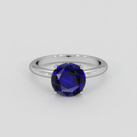 3.38 Ct. Blue Sapphire Ring, Platinum 950 1