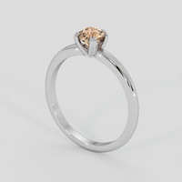 0.59 Ct. Padparadscha Sapphire Ring, Platinum 950 2