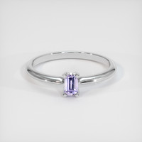 0.23 Ct. Purple Sapphire Ring, Platinum 950 1
