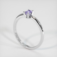 0.23 Ct. Purple Sapphire Ring, Platinum 950 2