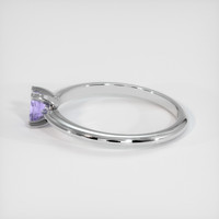 0.23 Ct. Purple Sapphire Ring, Platinum 950 4