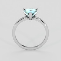 1.61 Ct. Greenish Blue Sapphire Ring, Platinum 950 3
