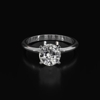 4.07 Ct. White Sapphire Ring, Platinum 950 1