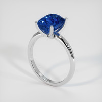 4.13 Ct. Blue Sapphire Ring, Platinum 950 2
