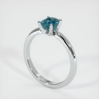 0.66 Ct. Sapphire Ring, Platinum 950 2