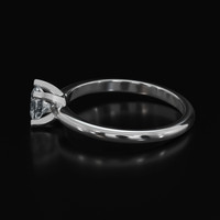 0.49 Ct. White Sapphire Ring, Platinum 950 4