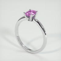 0.73 Ct. Pinkish Purple Sapphire Ring, Platinum 950 2
