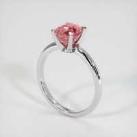 2.00 Ct. Padparadscha Sapphire Ring, Platinum 950 2