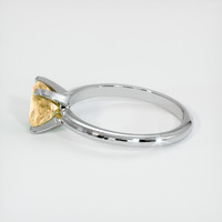1.45 Ct. Orangish Yellow Sapphire Ring, Platinum 950 4