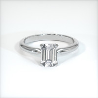1.03 Ct. White Sapphire Ring, Platinum 950 1