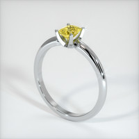 0.87 Ct. Yellow Sapphire Ring, Platinum 950 2