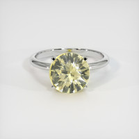 2.77 Ct. Yellow Sapphire Ring, Platinum 950 1