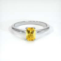 0.94 Ct. Yellow Sapphire Ring, Platinum 950 1