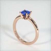 0.87 Ct. Sapphire Ring, 14K Rose Gold 2