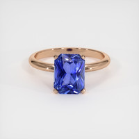 2.00 Ct. Blue Sapphire Ring, 14K Rose Gold 1