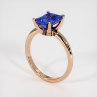 2.00 Ct. Blue Sapphire Ring, 14K Rose Gold 2