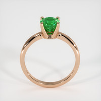0.95 Ct. Emerald  Ring - 14K Rose Gold