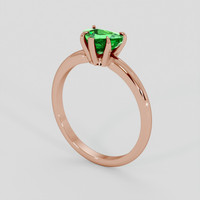 1.09 Ct. Tsavorite Garnet Ring, 14K Rose Gold 2